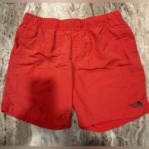 The North Face Shorts Mens Large Red Flashdry Swim Trunks Mesh Lined TNF Outdoor